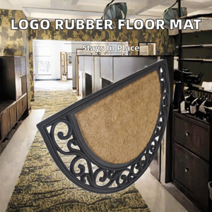 Tapis de sol intérieur/extérieur Fairmont Novelty Oriental en nylon antidérapant avec envers en caoutchouc, épaisseur 3-10 mm, design moderne - Product Image 2