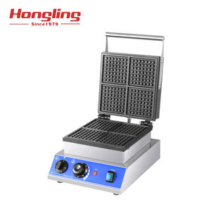 HL-4A-D quatre grille meilleur <span class=keywords><strong>prix</strong></span> cuisine commerciale électrique snack équipement gaufrier <span class=keywords><strong>boulanger</strong></span> machine - Product Image 1