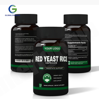 OEM amincissant la capsule de levure de riz rouge bêta-glucane extrait de glucomannane capsule de levure de riz rouge pour perte de poids