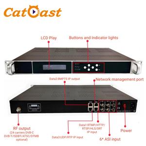 Modulateur Catcast pour Liaisons SRT/HLS/HTTP/RTMP/UDP vers 24 Canaux DVB-T/T2 avec Bande Passante de 6-8 MHz et Constellation QPSK/16QAM/64QAM - Product Image 2