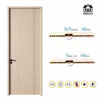 Puerta de WPC a Prueba de Termitas e Impermeable para Proyectos de Construcción, Tamaño Personalizado, Directo de Fábrica, OEM, ODM, Venta al Por Mayor