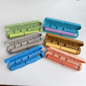 Durable 17cm Reusable Plastic Skin Care <b>Pen</b> with Minimalist <b>White</b> Body and Protective Case for Daily Personal Use - Product Image 1