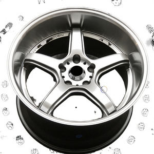 חישוקי גלגלים מסגסוגת יציקה, חישוקי אלומיניום בעלי חמישה חישורים לרכב נוסעים עבור 300ZX 350Z 370Z R32 R33 R34 GT-R - Product Image 4