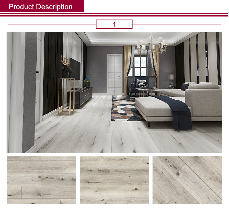 China Manufacturer Anti-slip Waterproof PVC Flooring 2mm-9mm Interlocking Click Wooden Loose Lay Vinyl Flooring