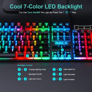 AN-300 oyun klavyesi ve fare <span class=keywords><strong>Combo</strong></span> ucuz optik Led aydınlatmalı klavye ve fare seti - Product Image 6