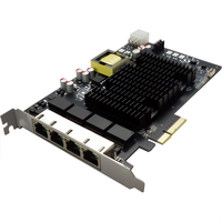 Hikrobot MV-GE2004P/2204P/2002/2004 Carte réseau industrielle Gigabit Ethernet (NIC) 2/4 ports RJ45 PCIe pour l'acquisition de données visuelles