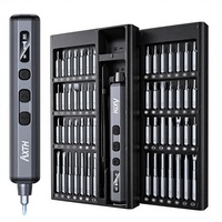 Juego de Destornilladores Eléctricos Mini AXTH 76 en 1 [Control de Torque Preciso, Magnético] Kit de Herramientas de Reparación Inalámbrico Recargable para Gafas