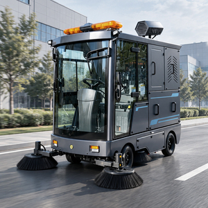 Nueva Fregadora de Suelos Industrial Montable, Vehículo de Barrido Comercial Grande para Calles, con Función de Limpieza por Calentamiento/Ácido, 3000W, Diseño Montable, Conducción Asistida - Product Image 3