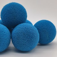 Balle de nettoyage en caoutchouc naturel OEM pour pièces de rechange de pompe à béton - Balle éponge de nettoyage en caoutchouc