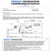 Pompe d'alimentation automatique PAM, machine de dosage chimique, système de préparation de floculant en acier inoxydable 5000L/heure pour l'eau