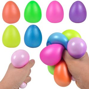 Colorful <b>Easter</b> Sensory Fidget Eggs Flour Eggs Squeeze Toys Stress Relief <b>Gift</b> Therapy Tool for Adults Kids <b>Basket</b> Fillers - Product Image 1