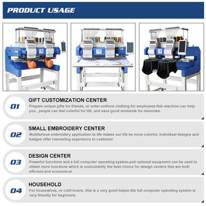 Máquina <span class=keywords><strong>de</strong></span> Bordar Computarizada <span class=keywords><strong>de</strong></span> Dos Cabezas y 12 Agujas, Alta Eficiencia, 1000 RPM, para Bordar Gorras y Camisetas - Mejor <span class=keywords><strong>Precio</strong></span> - Product Image 3