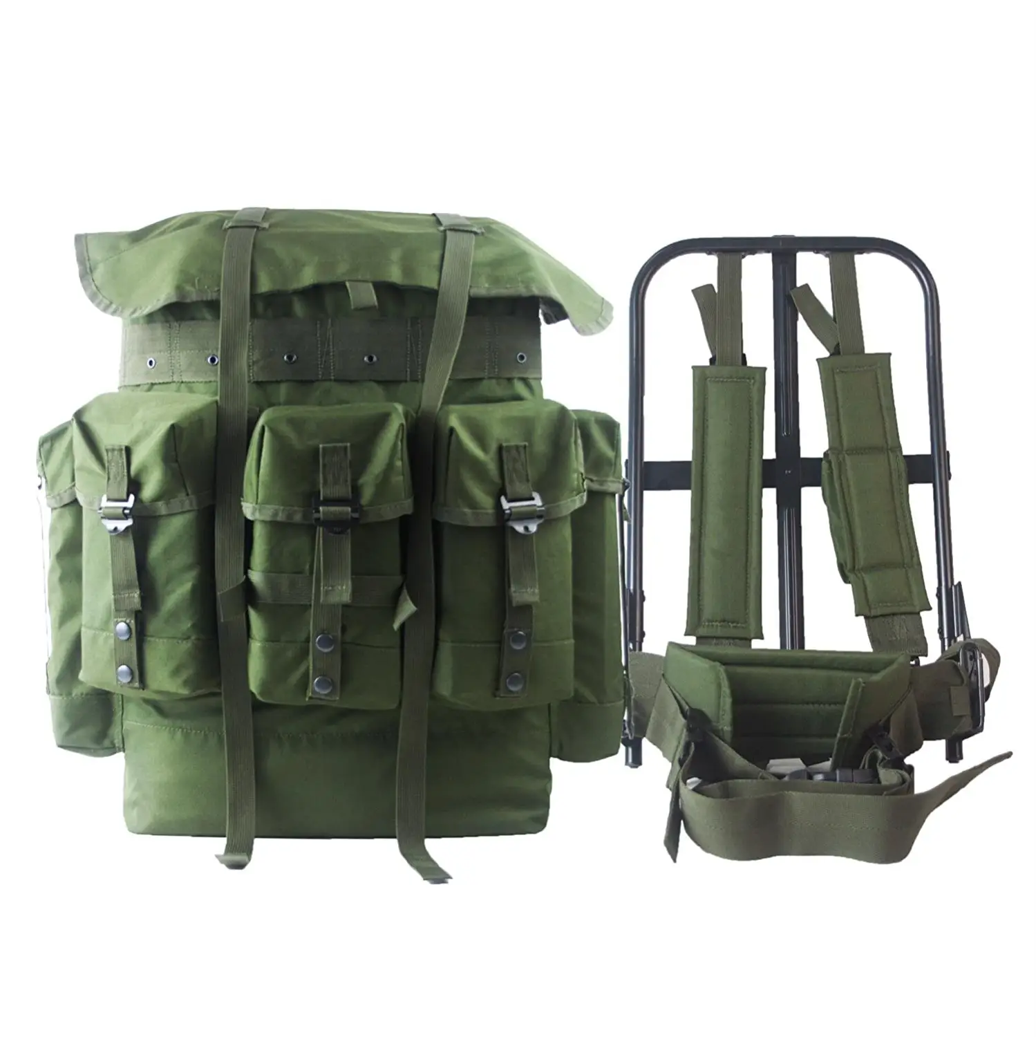 Chenhao – sac à dos à cadre externe en métal, 50l, camouflage étanche, sacs à dos tactiques, sac Alice