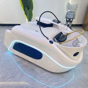 Modern Design Electric Recliner Massage Shampoo Chair Synthetic Leather High-Density Sponge for Hair Salon Shampoo Bed - Product Image 5