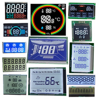 Panel Layar VA Kustom Cog Monokrom Layar LCD 7 Segmen