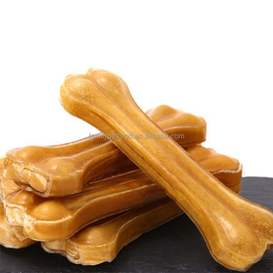 Fábrica al por mayor de alta calidad de 12,5 pulgadas de cuero crudo Natural hueso prensado entrenamiento de mascotas Molar perro masticar aperitivos golosinas para perros - Product Image 6