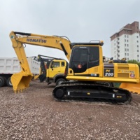 Excavadora Usada Komatsu PC200 de 20T con Ahorro de Combustible, Excavadora Hidráulica de Alta Eficiencia