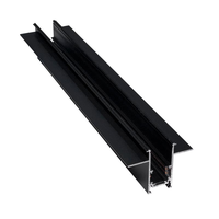 Rail d'éclairage magnétique 48V en alliage d'aluminium blanc/noir pour spots LED, éclairage intérieur pour hôtels et bureaux