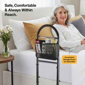 Barrière de lit réglable pour la sécurité des personnes âgées - Votre aide portable en acier inoxydable pour une tranquillité d'esprit <span class=keywords><strong>à</strong></span> <span class=keywords><strong>domicile</strong></span> - Product Image 6