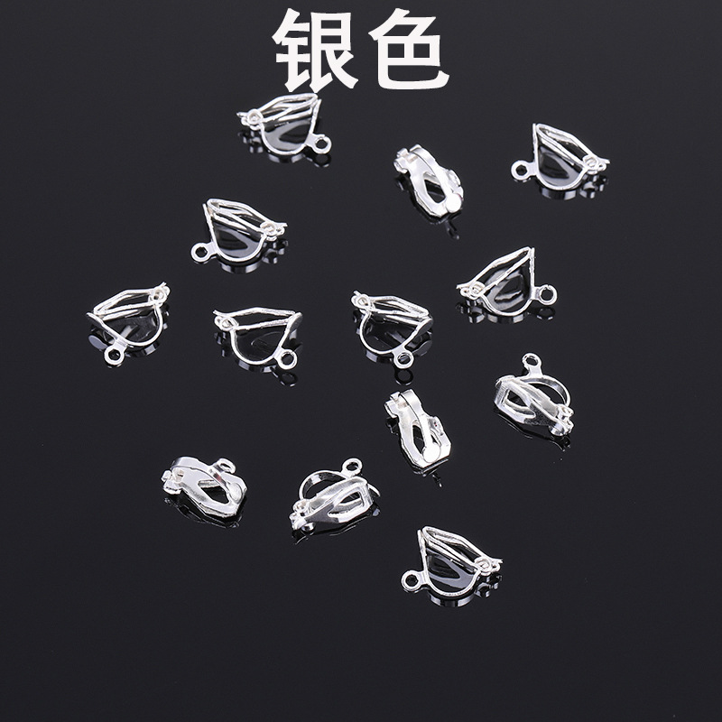 Clips para orejas Triángulo Plateado