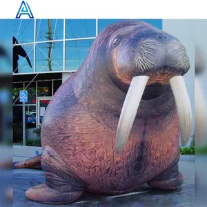 PVC广告中国工厂为水族馆广告海狮生产充气可爱可爱海狮模型