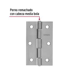 Borsa Master con 36 unità con 2 cerniere rettangolari 3-1/2 ', acciaio lucido - Product Image 2