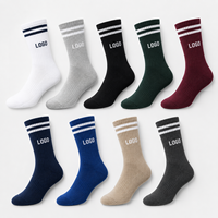 Chaussettes de sport personnalisées avec logo, chaussettes athlétiques respirantes en maille avec coussinets, OEM ODM