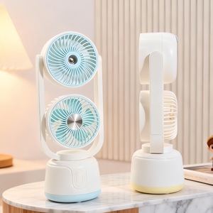 Ventilateur de table LingPan à 3 vitesses avec pulvérisation de brume pour la maison et le bureau, rechargeable par USB - Product Image 5