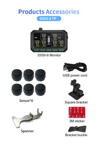 Schlussverkauf 4-Reifen 6-Reifen-TPMS Reifendruckmonitoringsysteme Reifen-Luftdruckmessgeräte kompatibler Anhänger PSI - Product Image 6