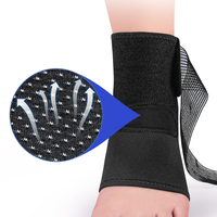 Attelle de cheville sportive fine, bande stabilisatrice, soutien respirant pour le football et la course, compression en fibre de polyester