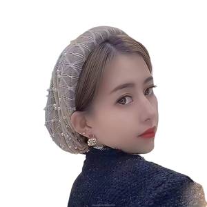 Sombrero pañuelo para mujer, transpirable, ecológico, de malla, a la moda, para protección solar, cómodo, informal, para viajes, para todas las estaciones. - Product Image 5
