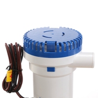 STARFLO 2000GPH 24V DC Pompa Bilge Submersible Non Otomatis untuk Kapal Laut, Pompa Air untuk Yacht Kayak