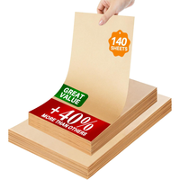 Fabrik-Großhandel 9x13 Vorgeschnittene Ungebleichte Pergamentpapierbögen Antihaft-Backunterlagen für Halbe Backbleche Heißluftfritteuse Ofen Kochen