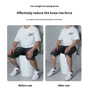 Dispositif <span class=keywords><strong>de</strong></span> rehaussement <span class=keywords><strong>de</strong></span> toilette pour femmes enceintes âgées handicapées-<span class=keywords><strong>Chaise</strong></span> d'aisance surélevée et coussin <span class=keywords><strong>de</strong></span> siège d'appoint pour <span class=keywords><strong>Amazon</strong></span> - Product Image 2