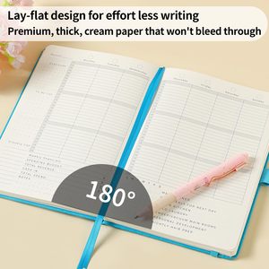 Planificador Académico LABON, Diario Semanal y Mensual <span class=keywords><strong>de</strong></span> 3 Años con Control <span class=keywords><strong>de</strong></span> <span class=keywords><strong>Gastos</strong></span> Financieros, <span class=keywords><strong>Agenda</strong></span> <span class=keywords><strong>de</strong></span> Cuero PU A5 - Product Image 2