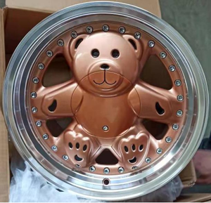 Commercio all'ingrosso 15 x8j ET 25 4 x10 0/114.3 argento modificato Little bear ruote per autovetture per Mini auto mags 5 x100/114.3 - Product Image 3
