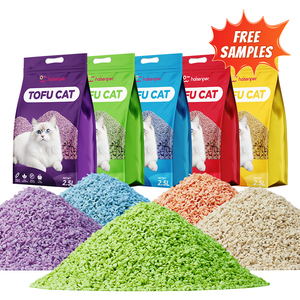 Échantillons gratuits 100% naturel, très absorbant, <span class=keywords><strong>litière</strong></span> <span class=keywords><strong>pour</strong></span> <span class=keywords><strong>chat</strong></span> en tofu concassé, lavande, écologique - Product Image 1