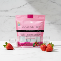 Collagène marin hydrolysé de bovin en poudre, marque privée OEM ODM, sachet de protéines pures