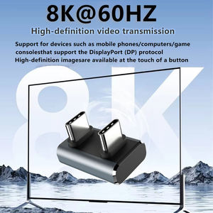 LUNG KAY Adaptateur USB4.0 240W USB C en gros, nouveau convertisseur USB4 mâle Type-C coudé en U 40 Gbit/s 8K pour téléphone portable et tablette - Product Image 4