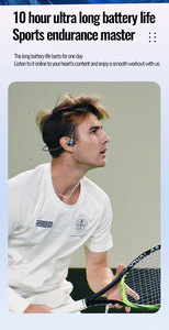 F805 Detrás del cuello para auriculares Bluetooth Auriculares deportivos inalámbricos de próxima generación Cancelación activa de ruido Conducción de aire LED - Product Image 5