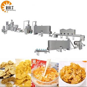 เครื่องผลิตเกล็ดข้าวโพดซีเรียลอาหารเช้าแบบสกรูคู่เครื่องผลิตธัญพืชข้าวโอ๊ตบด - Product Image 3