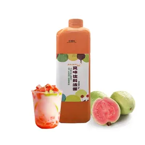 Nuovo prodotto all'ingrosso della fabbrica 100% di alta qualità bubble tea concentrato succo di guava SHJAYI fornitore