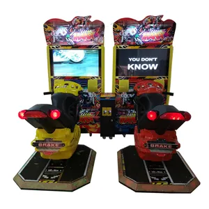 Jetonlu oyunlar 32 inç Max TT Motor yarış oyunu arcade simülatörlü oyun makinesi