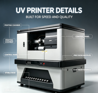 Imprimante UV cylindrique, vente chaude, automatique, encre UV pour bouteille en verre