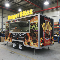 Remorque mobile pour pizza et snacks, 36 pieds, cuisine commerciale entièrement équipée, camion-remorque pour la restauration