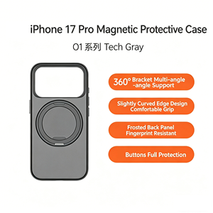 Funda con Soporte 360 para iPhone 17 Pro, Cubierta Magnética Mate con Soporte Multiángulo, Agarre Protector Completo - Product Image 5
