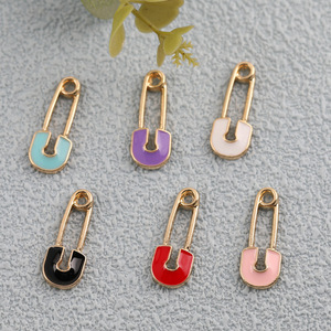 Pendentif épinglette en alliage coloré pour la fabrication de boucles d'oreilles, accessoires de bijoux DIY 61155 - Product Image 1