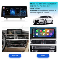 Foforfor 10,25 ''Linux inalámbrico Carplay pantalla Multimedia Bt Gps REPRODUCTOR DE Radio para coche para BMW3/4SeriesF30-36 2013-2017 NBT CIC CCC