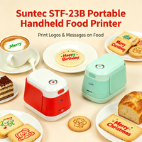 Impresora Portátil de Alimentos Suntec STF-23B, Impresora de Inyección de Tinta Inalámbrica con Tinta Comestible para Café Latte Art, Decoración de Pasteles, Suministros de Panadería