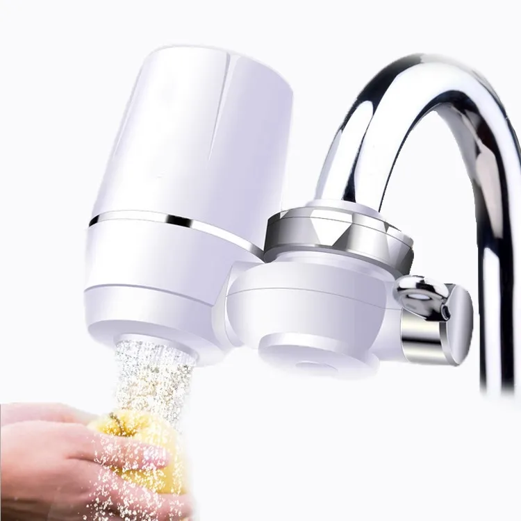 8 Layer 400G Activated Carbon Alkaline Home Kitchen Faucet Tap Water Filter Ceramic Water Purifier